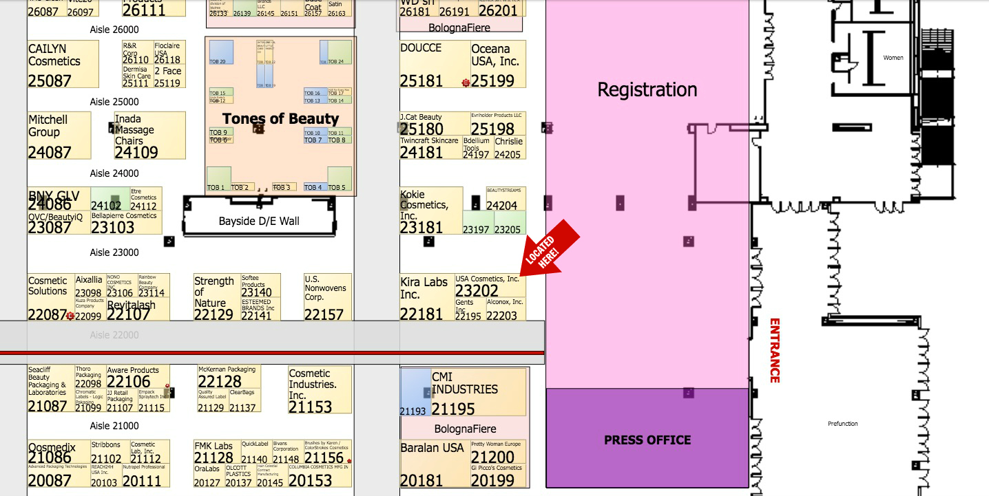 K-Beauty Floorplan for CosmoProf 2017