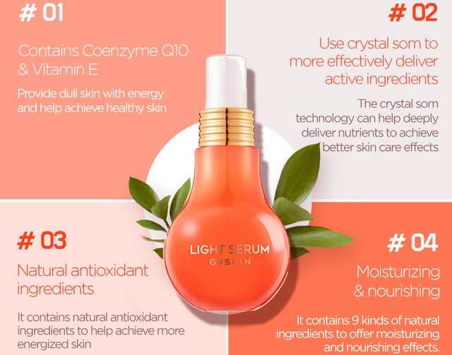 G9skin Light Serum Coenzyme Q10 Vitamin E Usa Cosmetics
